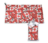 YFSGDLBN Canadian flag printed Quick dry towel 16x31.5in Microfibre towel