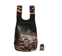 YFSGDLBN Coffee Beans printed Foldable storage backpack Sports Gym Bag
