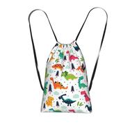 YFSGDLBN Colorful Dinosaurs printed Storage bag with a drawstring backpack Sports Gym Bag