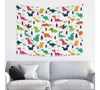 YFSGDLBN Colorful Dinosaurs printed tapestry Wall hanging Aesthetic tapestry