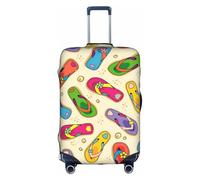 YFSGDLBN Colorful Flip Flops Printed Suitcase Cover Elasticated Luggage Protective Cover