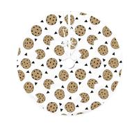 YFSGDLBN Cookies Food Chip Biscuits printed Christmas tree skirt Christmas Decoration Tree Skirt