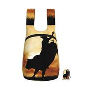 YFSGDLBN cool bull riding printed Foldable storage backpack Sports Gym Bag