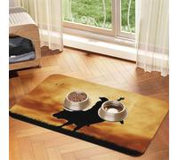 YFSGDLBN cool bull riding printed Pet absorbent leather tablecloth Washable decorative mat