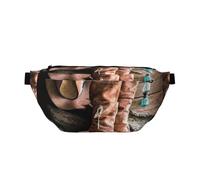 YFSGDLBN Cowgirl Boots Hat in Farm Printed Crossbody Waist Pack Daily Casual Chest Bag