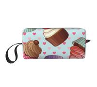 YFSGDLBN Cupcake Pattern Printed Receive Bag Portable Travel Cosmetic Bag Toiletry Bag Storage Bag