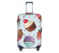YFSGDLBN Cupcake Pattern Printed Suitcase Cover Elasticated Luggage Protective Cover