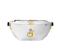 YFSGDLBN Cute Corgi Butt Printed Crossbody Waist Pack Daily Casual Chest Bag
