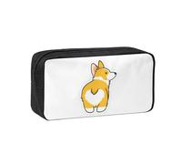 YFSGDLBN Cute Corgi Butt Printed Simple and Spacious Pen case Portable Stationery Pouch
