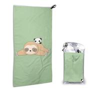 YFSGDLBN Cute Panda and Sloth printed Quick dry towel 16x31.5in hand Towel