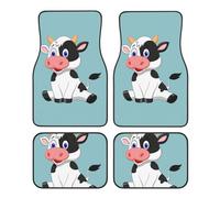 YFSGDLBN Dairy Cow printed Car Foot Mat Four-Piece Set Car Accessories