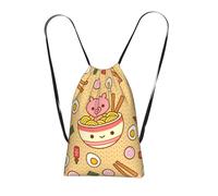 YFSGDLBN Delicious Sweet Ramen printed Storage bag with a drawstring backpack Sports Gym Bag
