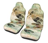 YFSGDLBN dragonfly dragonflies vintage printed Car Seat Protective Covers Universal Front Seat Covers