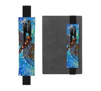 YFSGDLBN Dragonfly Printed Leather Pen Holder Bookmark Pencil Case