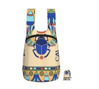 YFSGDLBN Egyptian Scarab printed Foldable storage backpack Sports Gym Bag