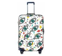 YFSGDLBN Evil Eyes Printed Suitcase Cover Elasticated Luggage Protective Cover