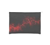 YFSGDLBN Explosion Burst Red Black Printed Paper Reusable Cosmetic Bag Makeup Bag