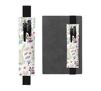 YFSGDLBN Flowers Bunnies Birds Printed Leather Pen Holder Bookmark Pencil Case