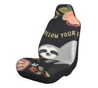 YFSGDLBN Follow Your Dreams Sloth printed Car Seat Cover Universal Front Seat Cover
