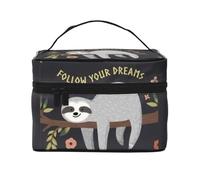 YFSGDLBN Follow Your Dreams Sloth Printed Cosmetic Bag Storage Bag Makeup Bag