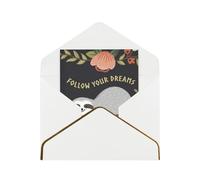 YFSGDLBN Follow Your Dreams Sloth printed Greeting Card Thank You Card for all occasions