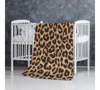 YFSGDLBN Fun leopard print printed Flannel Blanket 30x50in soft throw Blanket