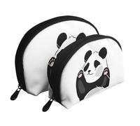 YFSGDLBN Funny Panda Printed Portable Bags Clutch Pouch Nesting Storage Set