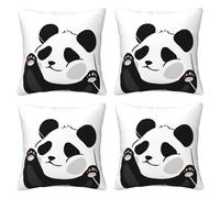 YFSGDLBN Funny Panda printed Throw pillow Four-season cushion cover decorative pillowcase