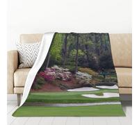 YFSGDLBN Golf Course printed Flannel Blanket 50x70in Sofa throw Blanket