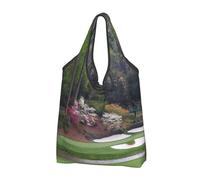 YFSGDLBN Golf Course printed Portable shopping bag Tote Organiser Ladies Shoulder Bag