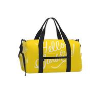 YFSGDLBN Goodlooking Hello Sunshine printed Handheld crossbody sports luggage bag Hand Travel Bag
