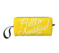 YFSGDLBN Goodlooking Hello Sunshine Printed Receive Bag Portable Travel Cosmetic Bag Toiletry Bag Storage Bag