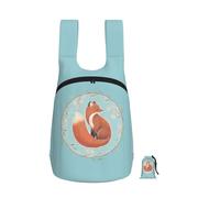 YFSGDLBN Hand Painted Fox printed Foldable storage backpack Sports Gym Bag