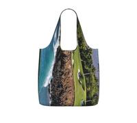 YFSGDLBN Hawaii Beach Golf Course printed Storage bag with a drawstring backpack Shoulder Shopping Bag