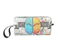 YFSGDLBN Human Brain Printed Receive Bag Portable Travel Cosmetic Bag Toiletry Bag Storage Bag