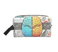 YFSGDLBN Human Brain Printed Storage Bag Portable Travel Cosmetic Bag Toiletry Bag