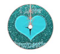 YFSGDLBN I Love Gymnastics printed Christmas tree skirt Christmas Decoration Tree Skirt