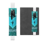 YFSGDLBN I Love Gymnastics Printed Leather Pen Holder Bookmark Pencil Case