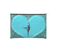 YFSGDLBN I Love Gymnastics Printed Paper Reusable Cosmetic Bag Makeup Bag