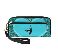 YFSGDLBN I Love Gymnastics Printed Pencil Case Small Makeup Bag Storage Bag
