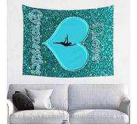 YFSGDLBN I Love Gymnastics printed tapestry Wall hanging Aesthetic tapestry