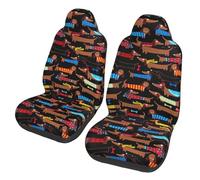 YFSGDLBN I Love My Dog Dachshunds printed Car Seat Protective Covers Universal Front Seat Covers