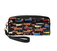 YFSGDLBN I Love My Dog Dachshunds Printed Pencil Case Small Makeup Bag Storage Bag