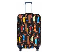 YFSGDLBN I Love My Dog Dachshunds Printed Suitcase Cover Elasticated Luggage Protective Cover