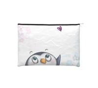 YFSGDLBN I Love Penguins Printed Paper Reusable Cosmetic Bag Makeup Bag