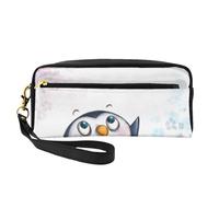 YFSGDLBN I Love Penguins Printed Pencil Case Small Makeup Bag Storage Bag