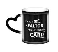 YFSGDLBN I'm A Realtor Ask Me Printed Color Changing Mug in The Sky Ceramic Coffee Cup