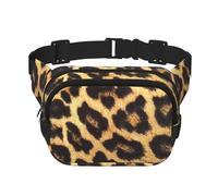 YFSGDLBN Leopard Print Printed Square Double Layer Waist Bag Daily Casual Chest Bag