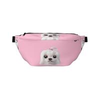 YFSGDLBN Lovely Maltese Dog Printed Crossbody Waist Pack Daily Casual Chest Bag