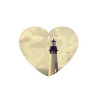 YFSGDLBN Old Lighthouse printed Car Air Fresheners Cards Set of 4 Pieces Car Fragrance Sheets